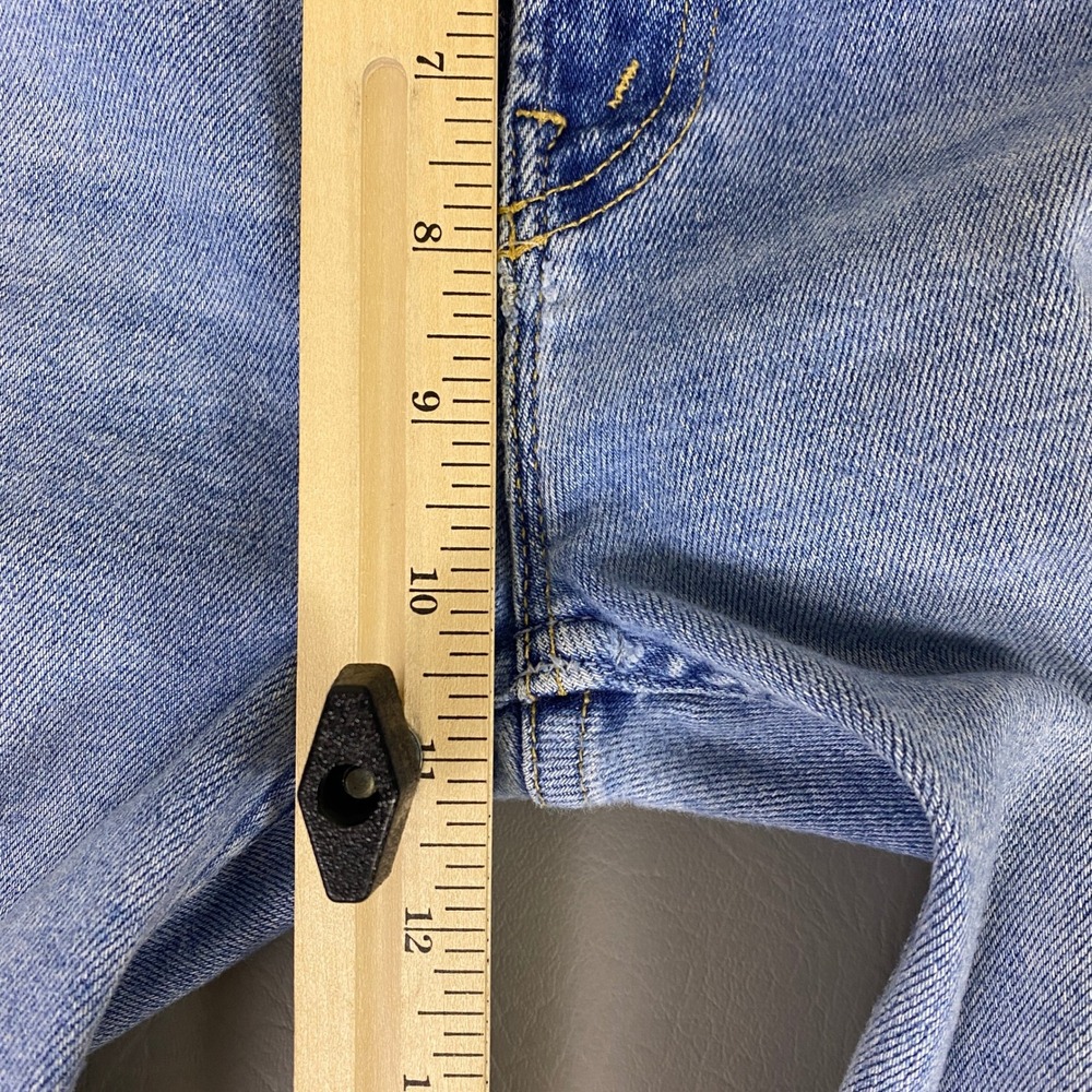 MOTHER High Waisted Rider Skimp Jeans Women's Size 25 Blue Distressed *Flaw Spot - Picture 10 of 16